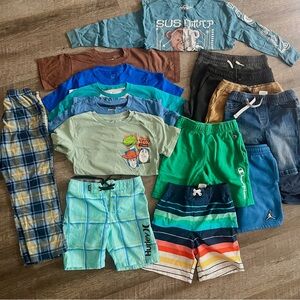 🔴 Kids Clothing Bundle with Graphic Tees and Shorts